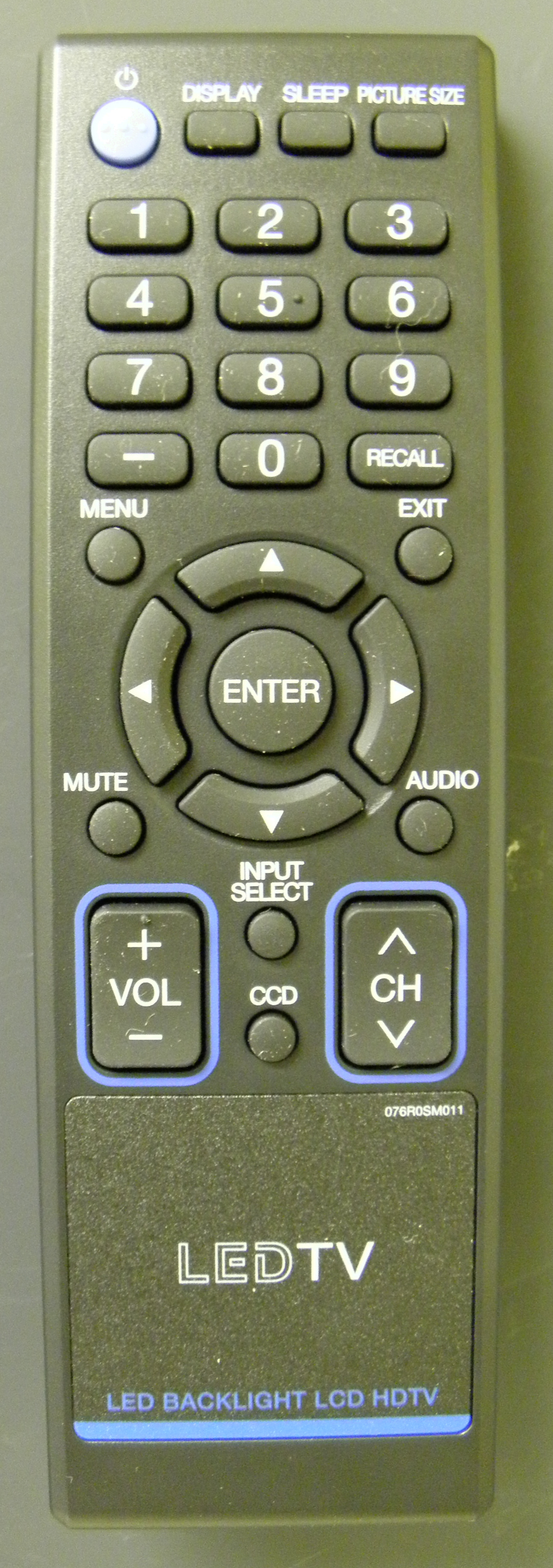 SANSUI 076R0SM011 Remote Control