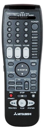 MITSUBISHI 290P122A10 - MITSUBISHI 290P122010, 290P122B10, 290P122C10 Remote Control