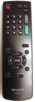 SHARP 9HSREMT32HD004 - SHARP GA566WJSA TV Remote