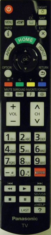 NEW ORIGINAL PANASONIC LED REMOTE CONTROL FOR TC-65AX800U TC65AX800U TC-65AX900U