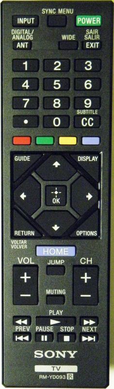 Control Remoto Sony Rm Yd093