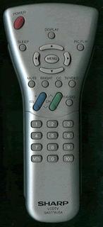 SHARP RRMCGA077WJSA - SHARP GA077WJSA TV Remote